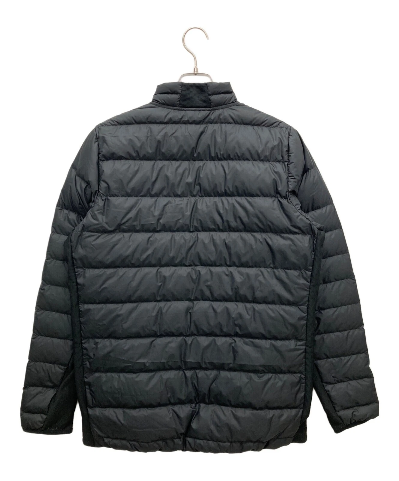 adidas Full Zip Down Jacket with Chest Pocket Men's Size M Black - product detail image 2