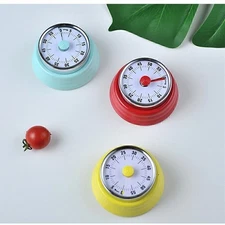 Kitchen Timer Manual Round Mechanical Rotating Alarm With 60 Minute Countdown