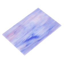 Stained Glass Sheet Mosaic Tile 5.9 Inch x 3.9 Inch, Bright Purple