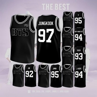 Custom BTS KPOP Basketball Jersey Unisex Fan Shirt ARIRANG V, Jungkook, Suga