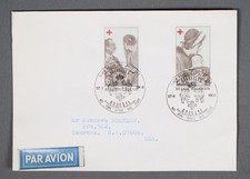 MayfairStamps Belgium 1968 Red Cross Dual Brussels to Teaneck NJ Air Mail Cover
