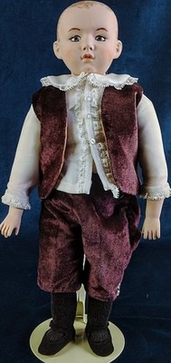 14'' Heubach Koppelsdorf Antique Artist Repro Doll OOAK Porcelain Bisque Cloth