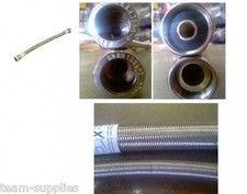 FLEXIBLE TAP CONNECTOR 22MM X 3/4" FULL LARGE BORE HOSE 900mm wras Approved