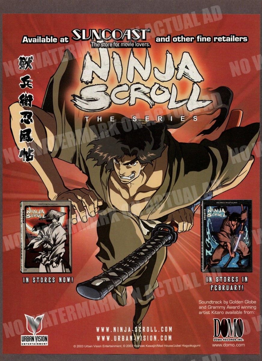 Ninja Scroll the Series Urban Vision Trade Print Magazine Ad