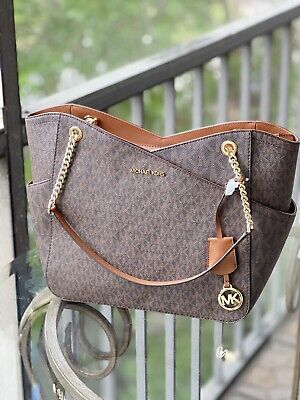 35F1GTVT3B Jet Set Travel Shoulder Tote Bag - Brown for sale online eBay