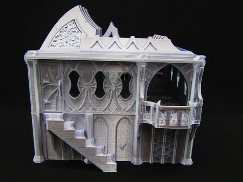 Dark Elf Nobles House Mansion Scatter Terrain Scenery 3D Printed Mini Miniature - Picture 5 of 11
