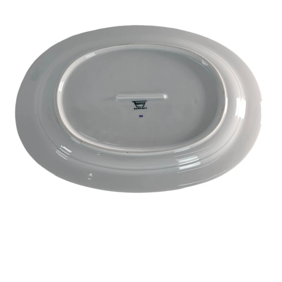 1970's Modern Rosenthal Thomas Serving Platter German Porcelain Plate Orange 11" - Image 3 of 4