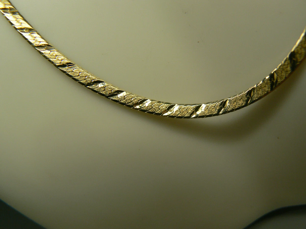 Diamond cut 2024 herringbone chain