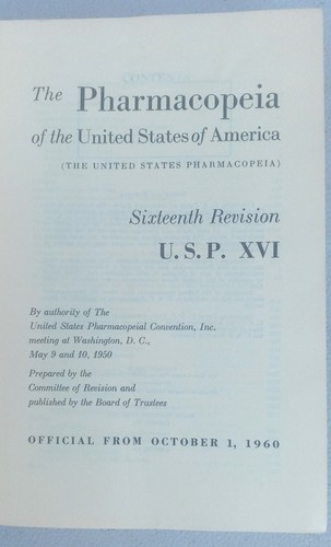The Pharmacopoeia Of The United States Of America Official Copy 1963 SUPPLAMENT - Picture 4 of 6