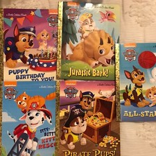 PAW PATROL LITTLE GOLDEN BOOK 5 LOT CHILDRENS PICTURE BOOKS