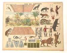 Imagerie D  Epinal No91 Cage des Dompteurs circus ,Grandes Construction model