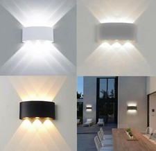 Applique lampada plafoniera led da esterno a parete muro doppia luce 1650LM IP65