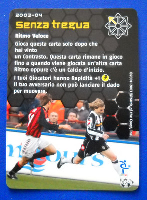 CARD FOOTBALL CHAMPIONS 2003-04 AZIONE A61/65 SENZA TREGUA