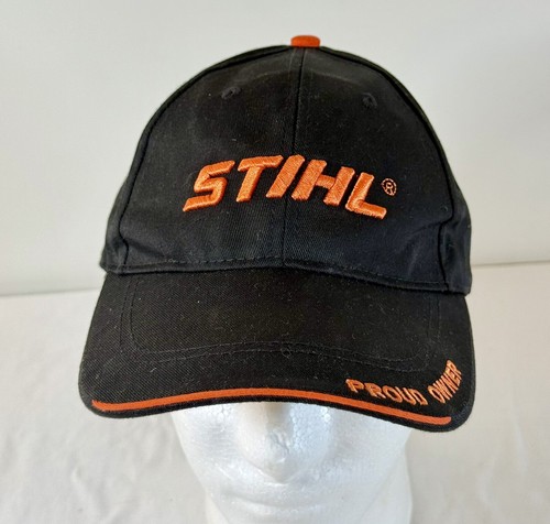 Stihl Proud Owner Chainsaw Power Equipment Mens Cap Hat Black   Hook And Loop