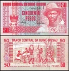 GUINEA BISSAU 50 Pesos, 1990, P-10, UNC World Currency