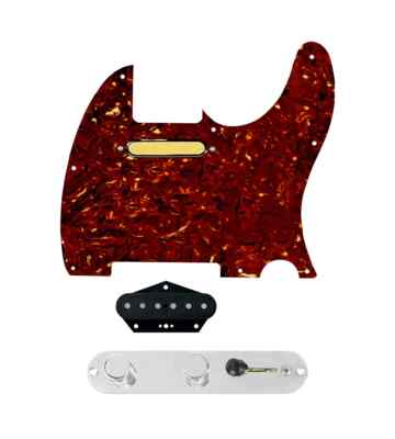 920D Gold Foil Pickup 3 way Reverse Knobs Tortoise/CH Pickguard for Tele Guitar