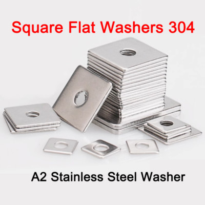 Square Flat Washers 304 M3 M4 M5 M6 M8 M10 M14 M16 A2 Stainless Steel Washer