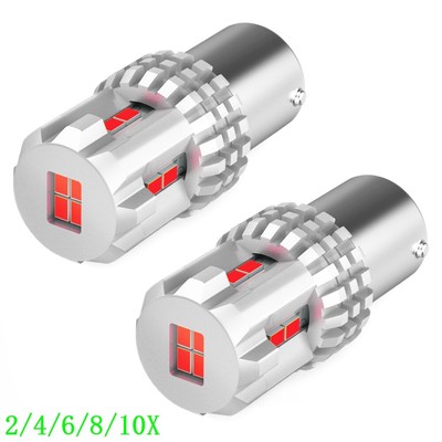 Red AUXITO LED Stop Brake Signal Turn Tail Light Bulb 7528 1157 2357 2057 2/10x