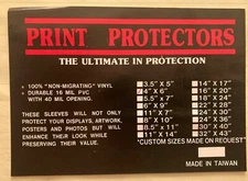 25 Rigid Top Load Card Holders  Print Prootectors 4"x6" New