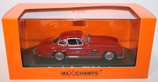 Maxichamps 1/43 Scale Diecast 940039001 Mercedes Benz 300Sl Coupe 1955 Red-image