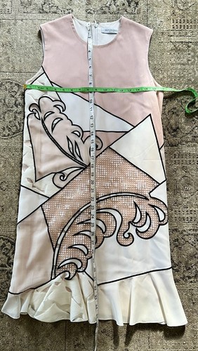 Viktor & Rolf Italian Collage Style Dress Lined With Silk Size EU38/US XS - Picture 6 of 11