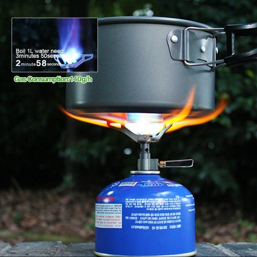 BRS Gas Stove Outdoor Gas Camping Pocket Gas Burner Portable Mini Titanium Stove - Picture 1 of 6