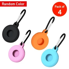 For Apple AirTag AMZER Silicone Soft Protective Cover with Carabiner - Pack of 4