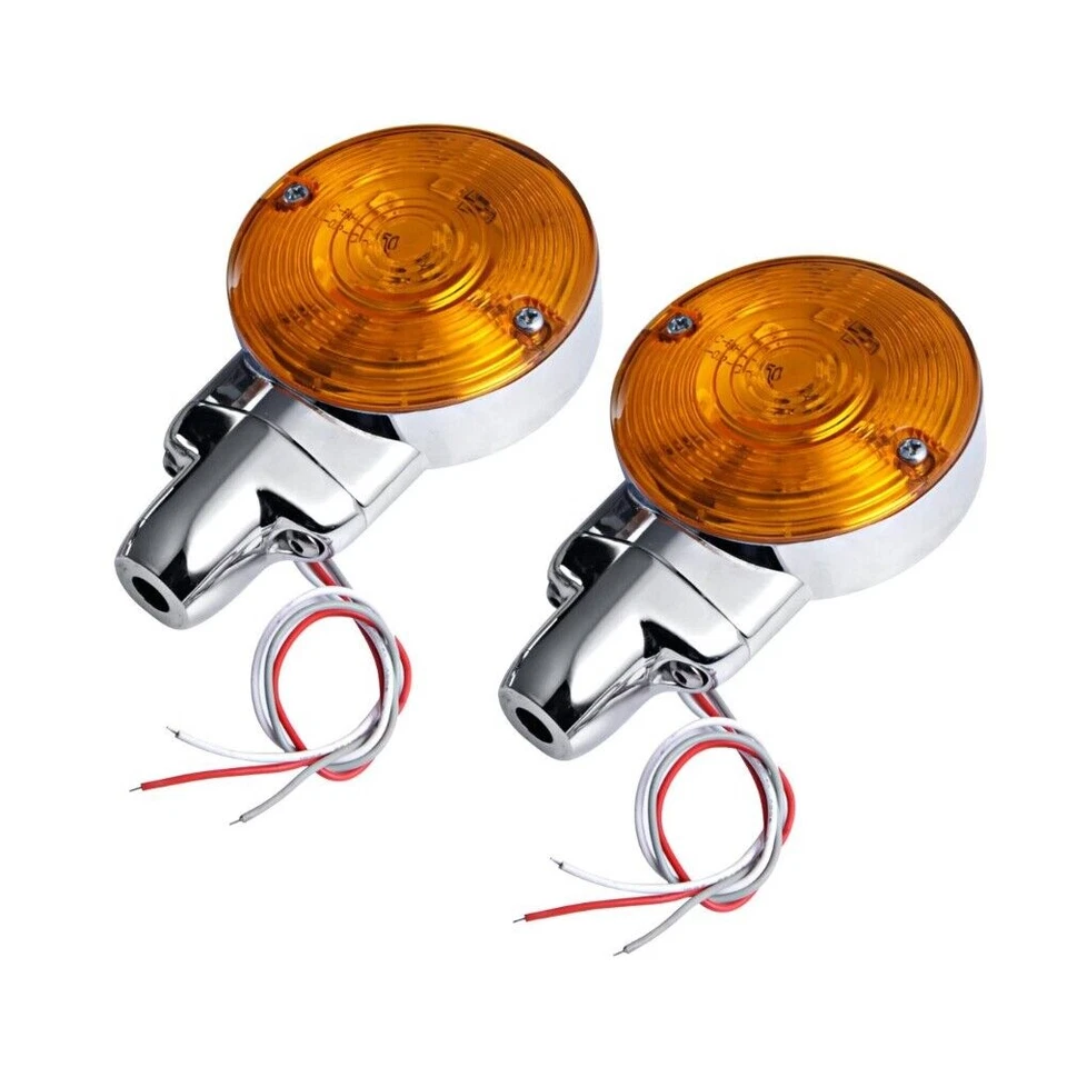 Luz de señal de giro LED plana para motocicleta Harley Heritage Softail Classic FLSTC Foto 4 de 4