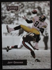 1993 Playoff Jeff Graham #117 NFL Football Sports Card Pittsburgh Steelers