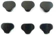 Normal size guitar button only for Grover Machine Head Black plastic 6p FR07B