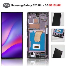 OEM For Samsung Galaxy S23 Ultra 5G S918U/W OLED Display LCD Touch Screen Purple