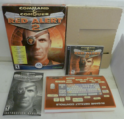 Command & Conquer Red Alert 2 PC 2000 EA Games with Big Box & Manual ++