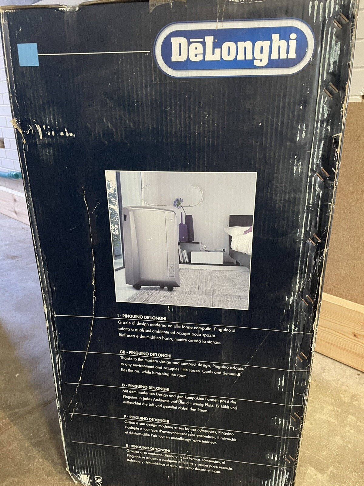 Delonghi Portable Air Con. PACN76 Pinguino 2.1kw eBay