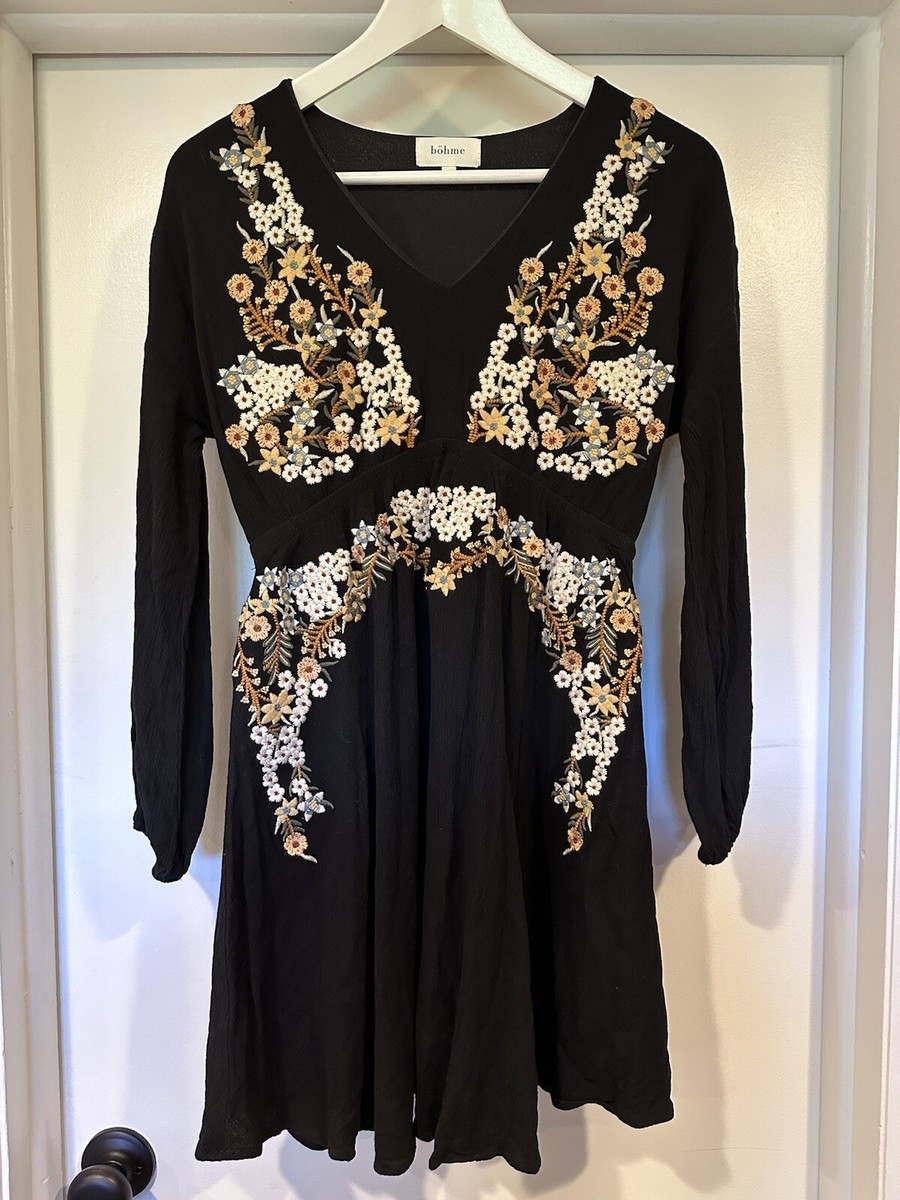 Bohme Embroidered Dress Size Small Knee-length Bohme Embroidered Dress Size Small Knee-length