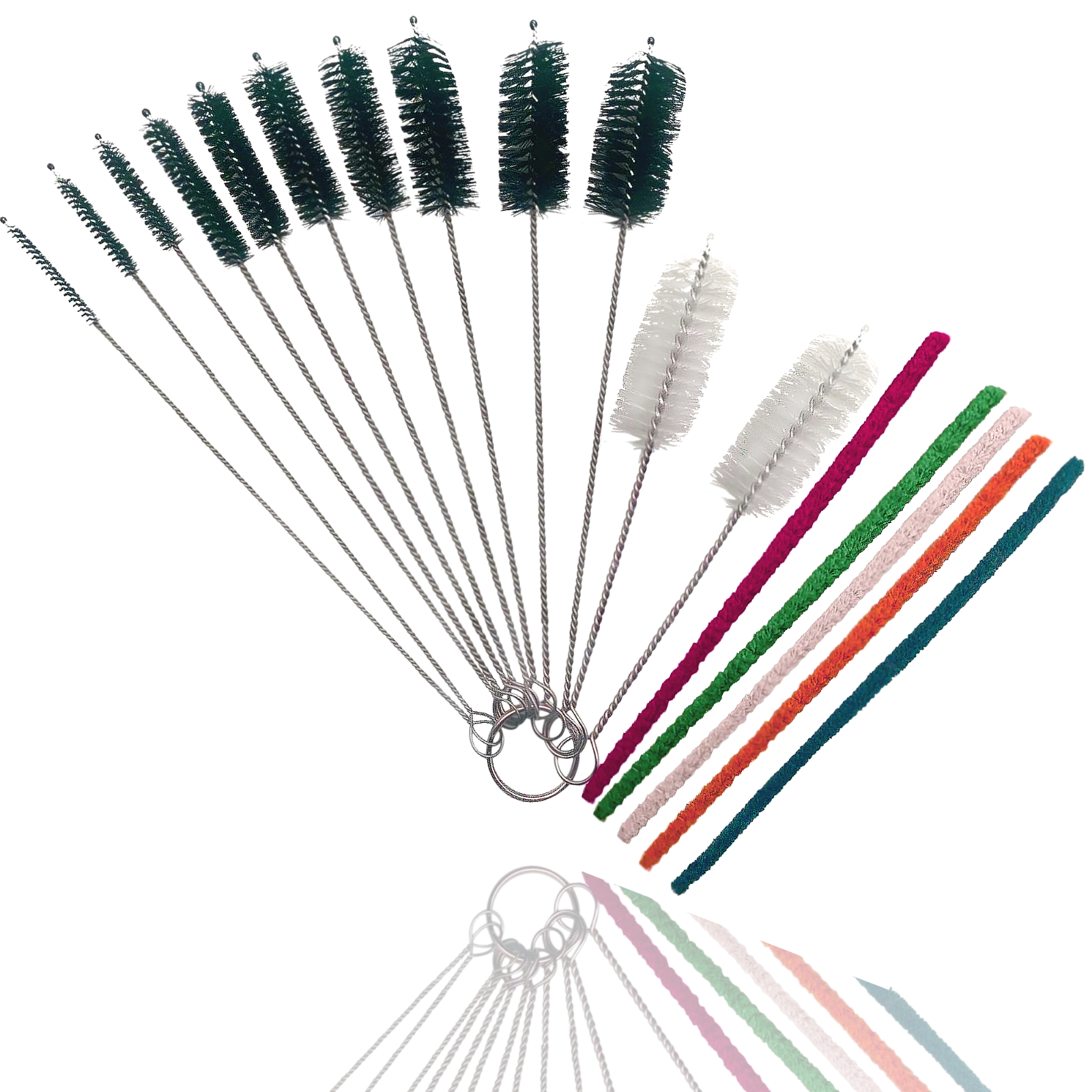 Pipe Cleaners Set of 17 Cleaning Brushes for Small Spaces Multi-Size Straw Windo - Picture 1 of 12