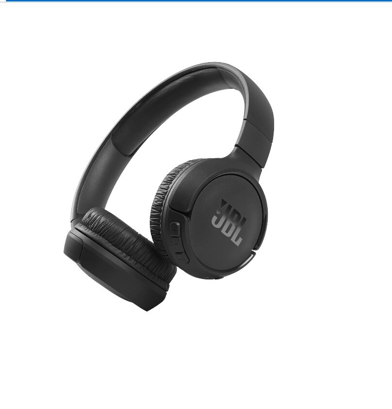 JBL T510BT Wireless Over-Ear Headphones with Bluetooth in Black-image