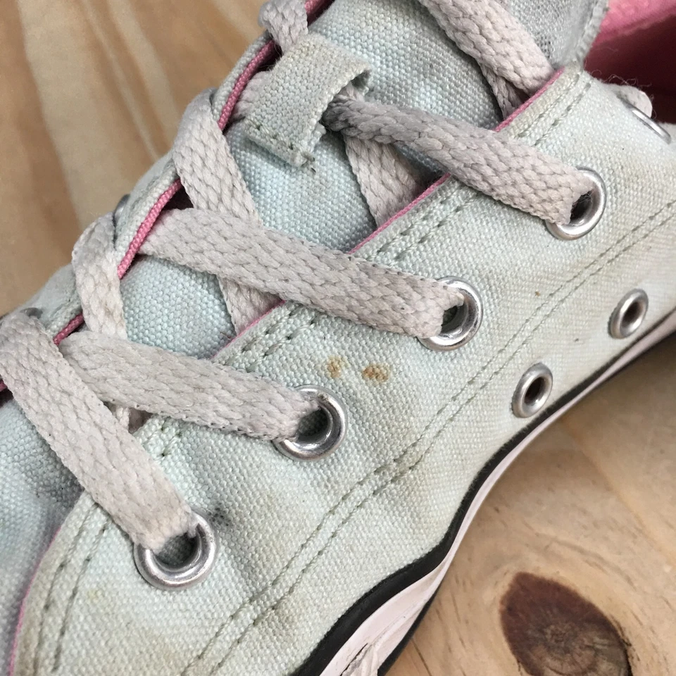 匡威鞋 Junior 3 Chuck Taylor All Star 运动鞋 完好绿色帆布 656870F — 第 4/4 张图片