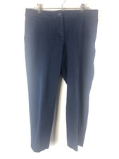 Talbots Petites 12P Curvy Dress Pants Blue Office Work Classic Pockets stain 