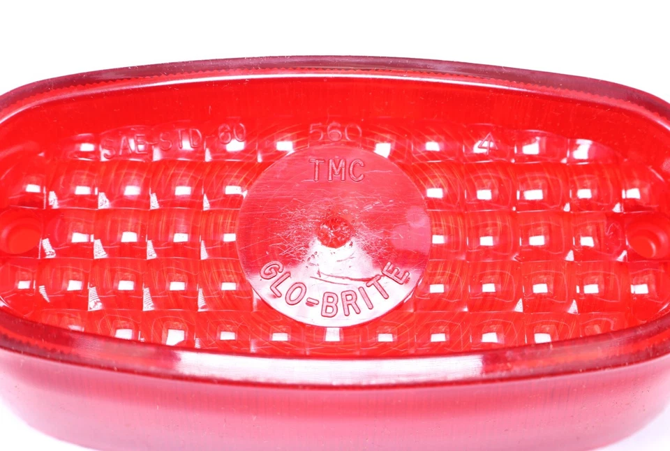 Luz de parada/lente de luz trasera AMC Rambler 1958-59 - NOS - Glo-Brite Foto 3 de 4