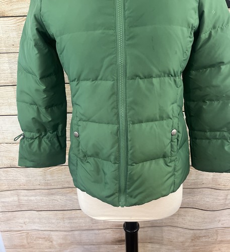 DKNY Girls Winter Puffer Jacket Green Size M - Picture 5 of 14