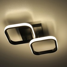 15-Inch RV LED Ceiling Light, 12V Dimmable Interior Light Fixture with On/Off...