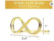 Gold Tone Table Number 2 Inch Stands Place Card Holder 36 Total