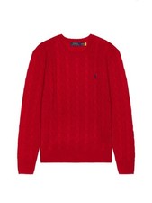 Polo Ralph Lauren Red Cable Knit Sweater