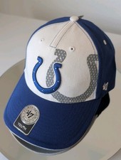 Youth '47 Brand Indianapolis Colts Adjustable Cap Hat Hook and Loop Fastener NFL
