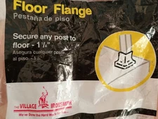 Village Ironsmith FF125 Black Steel Floor Flange 1-1/4” Newel Post Railing