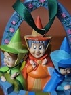 RARE 2010 Disney Sleeping Beauty Fairy Godmother Sketchbook Ornament Flora Fauna — photo 3