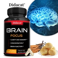 Brain Health Capsules Enhance Brain Function Improve Memory Attention 120 Pills
