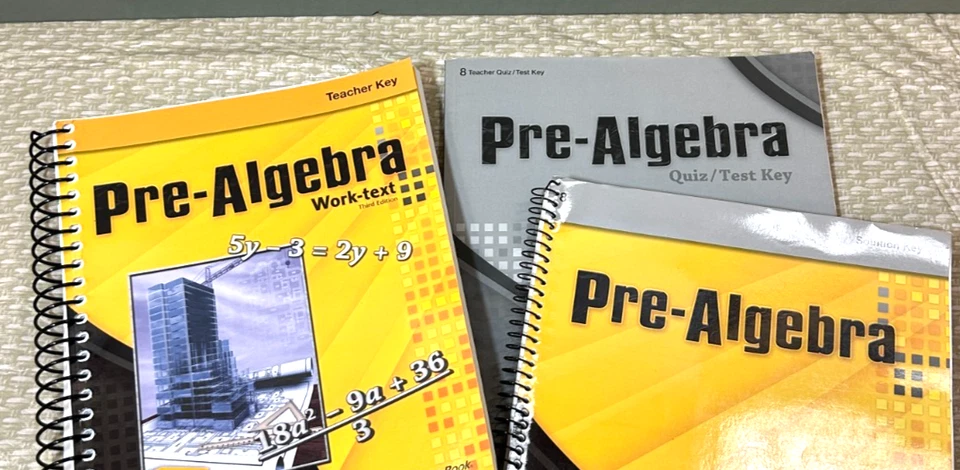 A Beka Pre-Algebra Third Edition Teacher Key, Solution Key, Tests Key Homeschool - Image 2 of 4