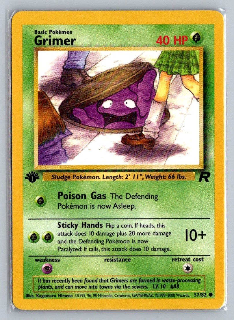 Grimer Common Team Rocket 57/82 LP - 1st Edition