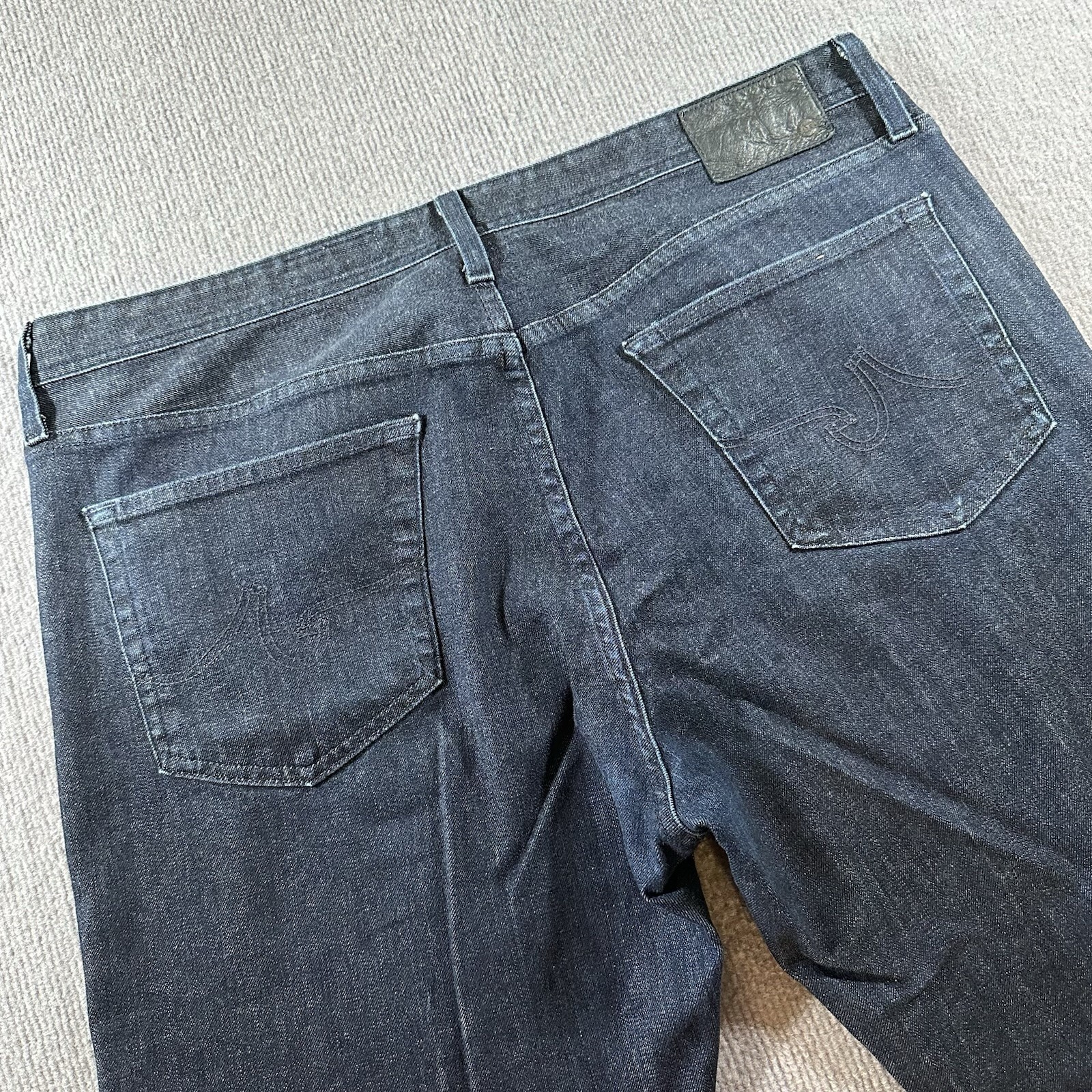 AG Adriano Goldschmied The Everett Slim Straight Jeans Men 40X34 Blue Distressed thumbnail 7